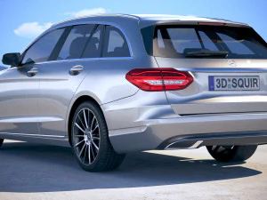 Mercedes-Benz C-class Estate 2019 3D Model