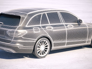 Mercedes-Benz C-class Estate 2019 3D Модель