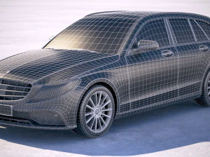 Mercedes-Benz C-class Estate 2019 3D Model
