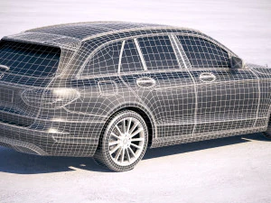 Mercedes-Benz C-class Estate 2019 3D Model