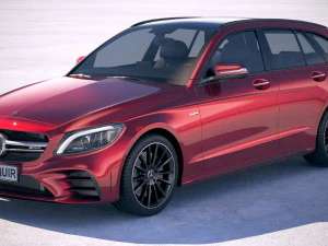 Mercedes-Benz Classe C Estate AMG 2019 Modelo 3D
