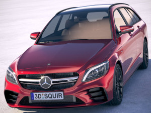 Mercedes-Benz C-class Estate AMG 2019 3D Model