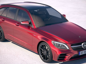 Mercedes-Benz C-class Estate AMG 2019 3D Model