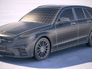 Mercedes-Benz C-class Estate AMG 2019 3D Model