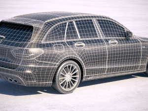 Mercedes-Benz C-class Estate AMG 2019 3D Model