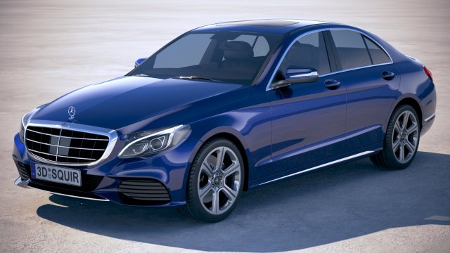 Mercedes-Benz c-class w205 2016 3D Model