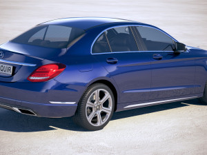 Mercedes-Benz C-class W205 2016 Modelo 3D