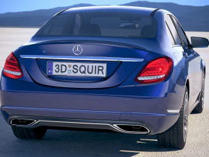 Mercedes-Benz C-class W205 2016 3D Model