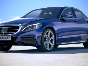 Mercedes-Benz C-class W205 2016 Modelo 3D