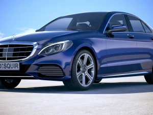 Mercedes-Benz C-class W205 2016 3D Model