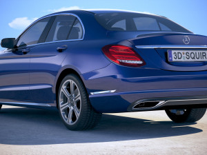 Mercedes-Benz C-class W205 2016 Modelo 3D