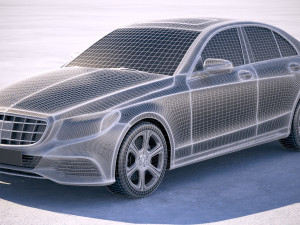 Mercedes-Benz C-class W205 2016 Modelo 3D