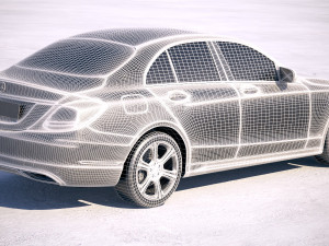 Mercedes-Benz C-class W205 2016 Modelo 3D