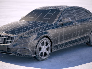 Mercedes-Benz C-class W205 2016 Modelo 3D
