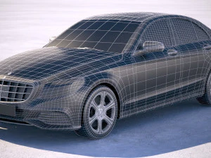 Mercedes-Benz C-class W205 2016 3D Model