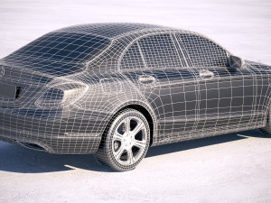 Mercedes-Benz C-class W205 2016 Modelo 3D