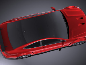Mercedes-Benz C63 AMG Black 2014 vray 3D Модель