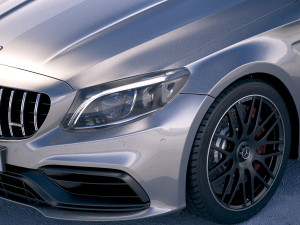 Mercedes-Benz C63 AMG S Estate 2019 Model 3D