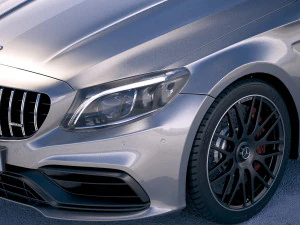 Mercedes-Benz C63 AMG S Estate 2019 3D Model