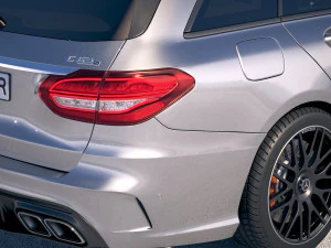 Mercedes-Benz C63 AMG S Estate 2019 3D Model