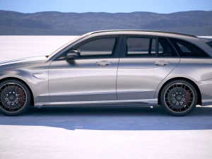 Mercedes-Benz C63 AMG S Estate 2019 3D Model