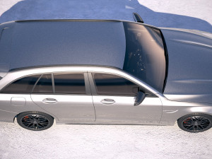 Mercedes-Benz C63 AMG S Estate 2019 Model 3D