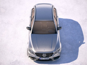 Mercedes-Benz C63 AMG S Estate 2019 Model 3D