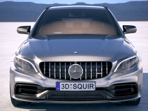 Mercedes-Benz C63 AMG S Estate 2019 Model 3D