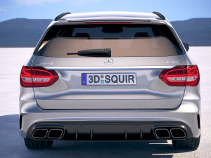 Mercedes-Benz C63 AMG S Estate 2019 3D Model
