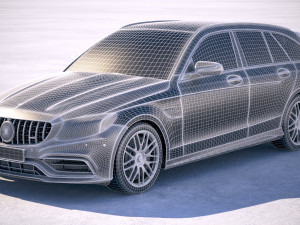 Mercedes-Benz C63 AMG S Estate 2019 Model 3D