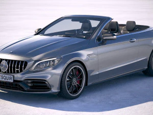 Mercedes-Benz C63 S AMG Cabriolet 2019 Modèle 3D