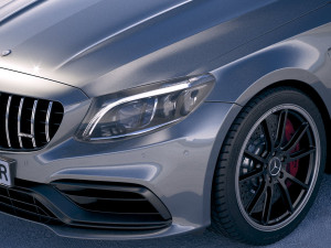 Mercedes-Benz C63 S AMG Cabriolet 2019 3D Model