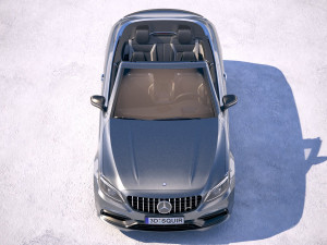 Mercedes-Benz C63 S AMG Cabriolet 2019 3D Model