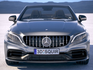 Mercedes-Benz C63 S AMG Cabriolet 2019 3D Model