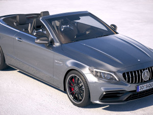Mercedes-Benz C63 S AMG Cabriolet 2019 3D Model