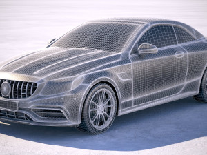 Mercedes-Benz C63 S AMG Cabriolet 2019 3D Model