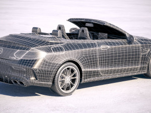 Mercedes-Benz C63 S AMG Cabriolet 2019 3D Model