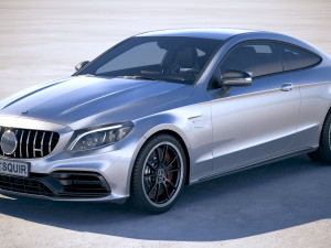Mercedes-Benz C63 S AMG Coupe 2019 3Dモデル