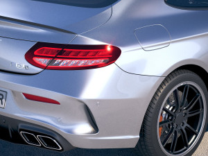 Mercedes-Benz C63 S AMG Coupe 2019 3D Модель