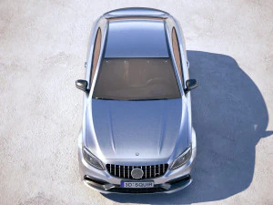 Mercedes-Benz C63 S AMG Coupe 2019 3D Model