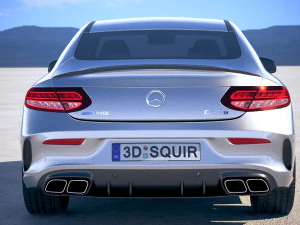 Mercedes-Benz C63 S AMG Coupe 2019 3D Model