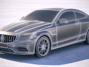 Mercedes-Benz C63 S AMG Coupe 2019 3D Модель