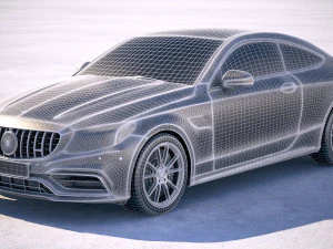 Mercedes-Benz C63 S AMG Coupe 2019 3D Model