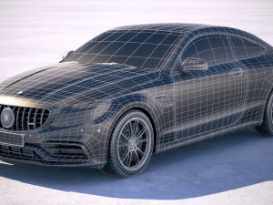 Mercedes-Benz C63 S AMG Coupe 2019 3D Model