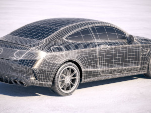 Mercedes-Benz C63 S AMG Coupe 2019 3D Модель