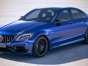 Mercedes-Benz C63 S AMG Sedan 2019 Modèle 3D