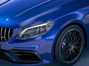 Mercedes-Benz C63 S AMG Sedan 2019 3D Model