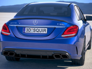 Mercedes-Benz C63 S AMG Sedan 2019 3D Модель