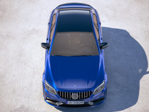 Mercedes-Benz C63 S AMG Sedan 2019 3D Модель