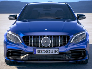 Mercedes-Benz C63 S AMG Sedan 2019 3D Модель